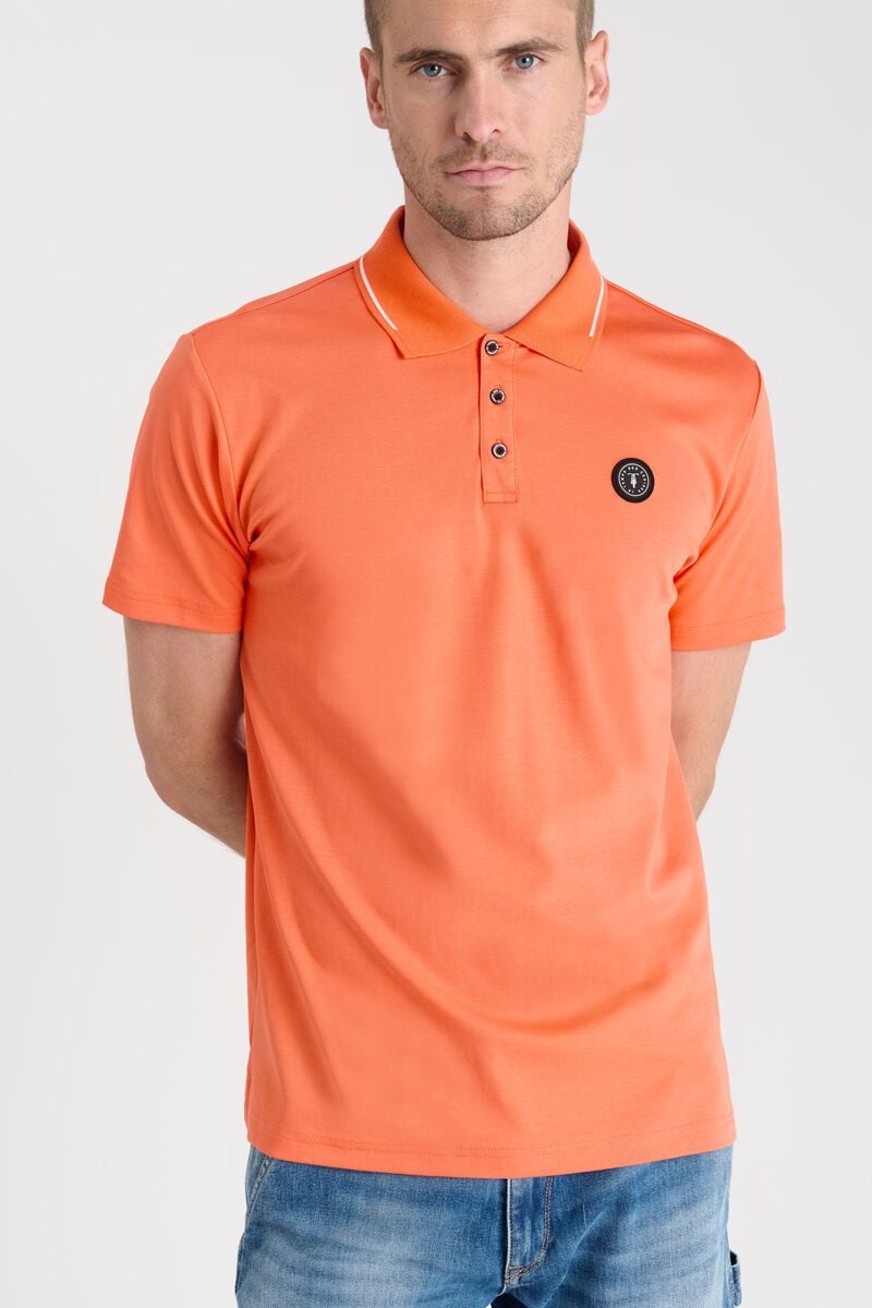 le temps des cerises Polo Aron orange