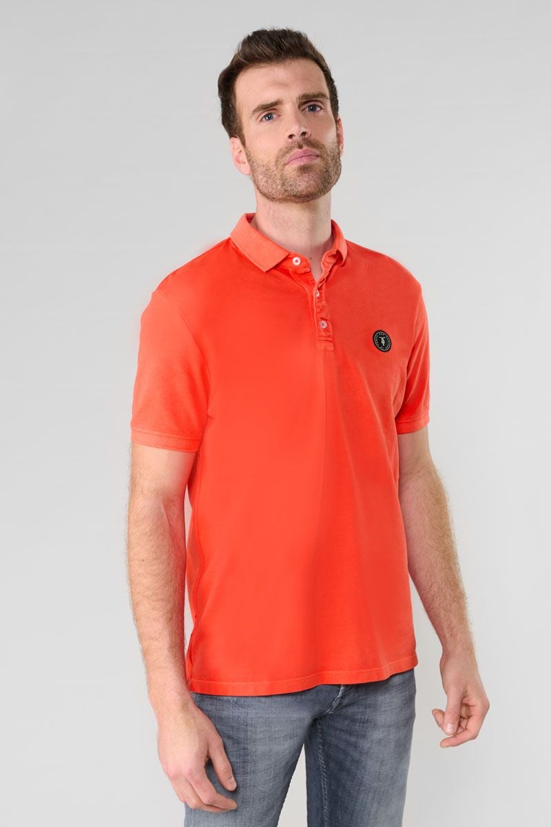 le temps des cerises Polo Dylon orange