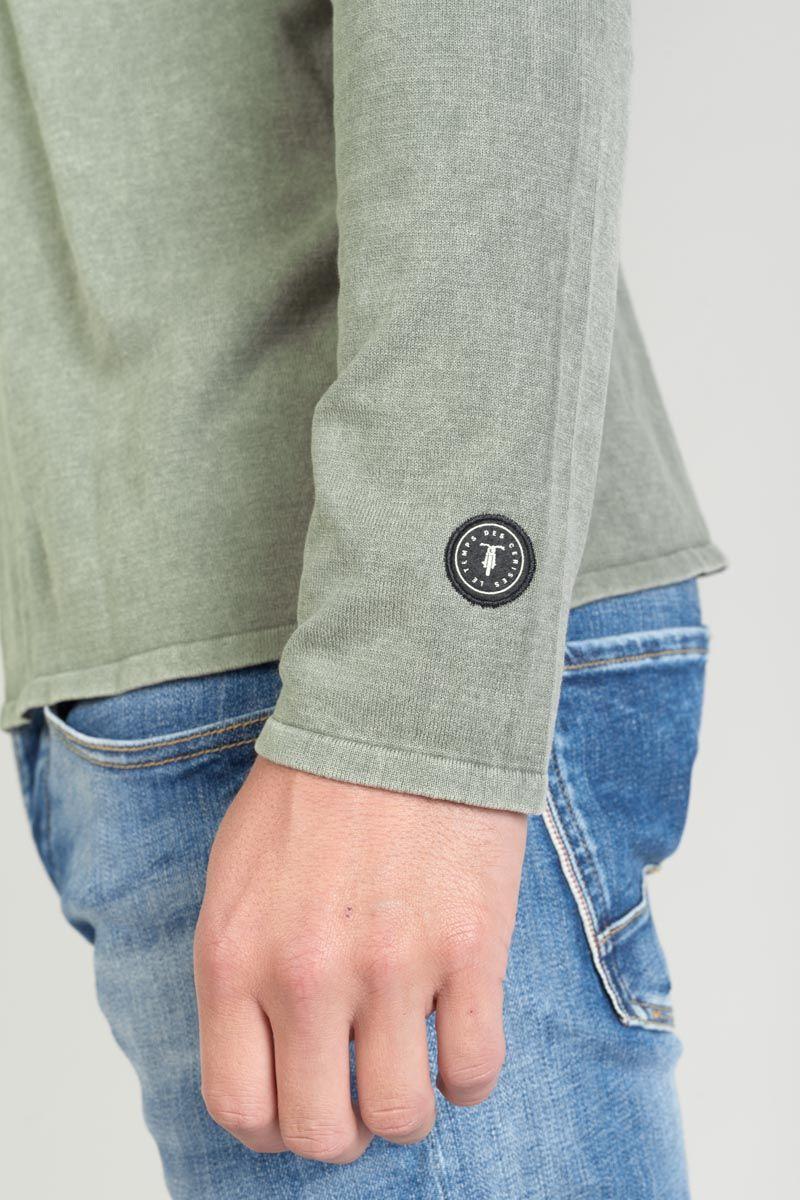 Le Temps Des Cerises Pull Bivor Kaki Délavé