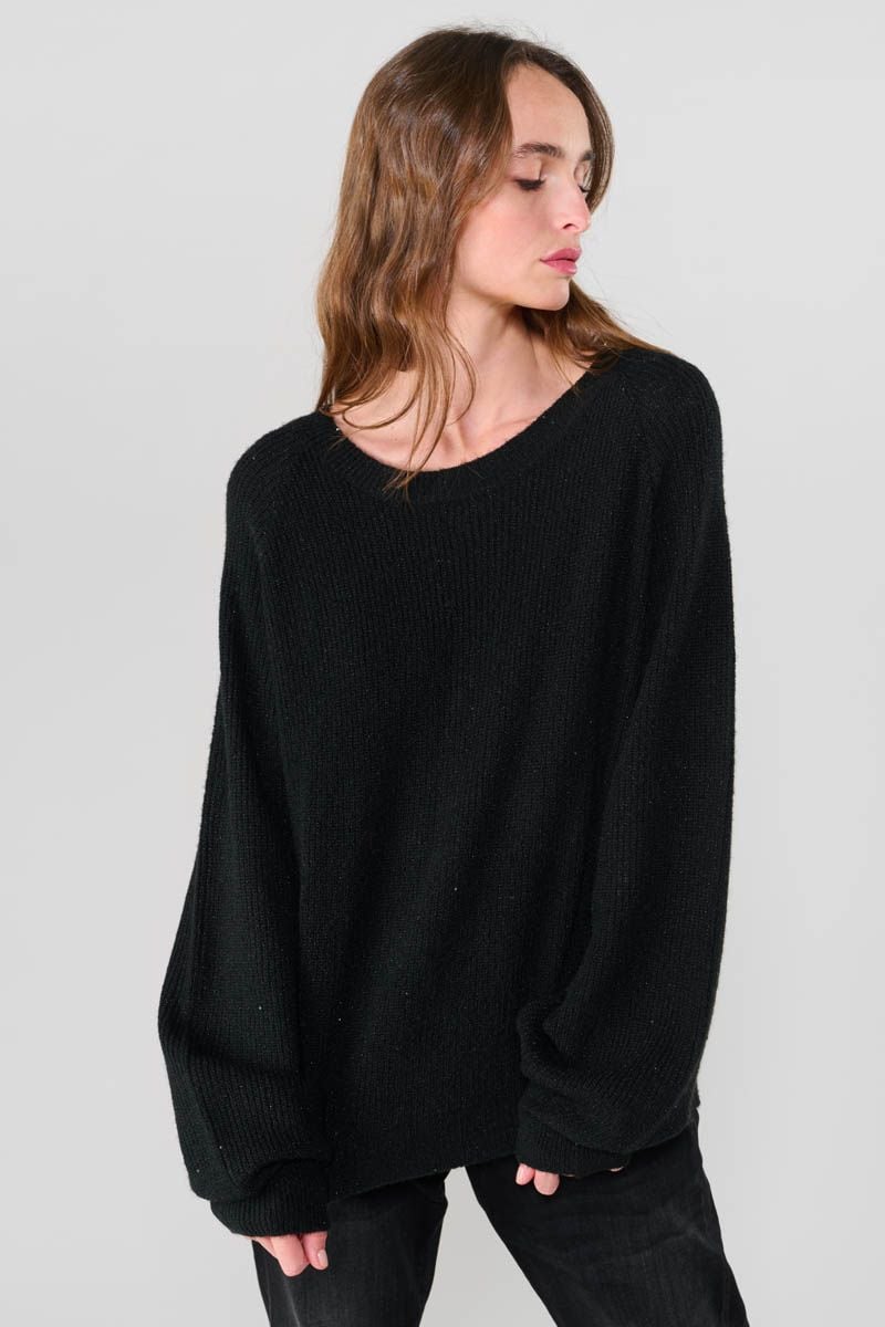 Le Temps Des Cerises Pull Boki Noir