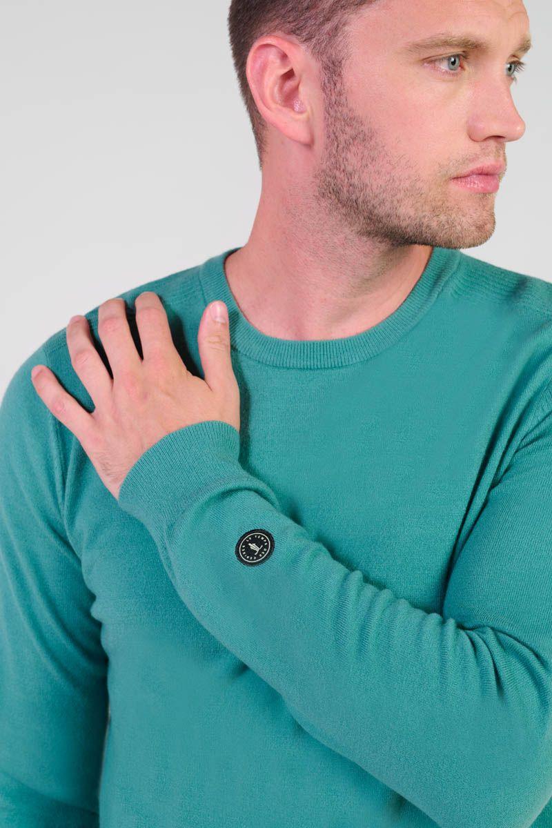 Le Temps Des Cerises Pull Cevor Bleu Turquoise