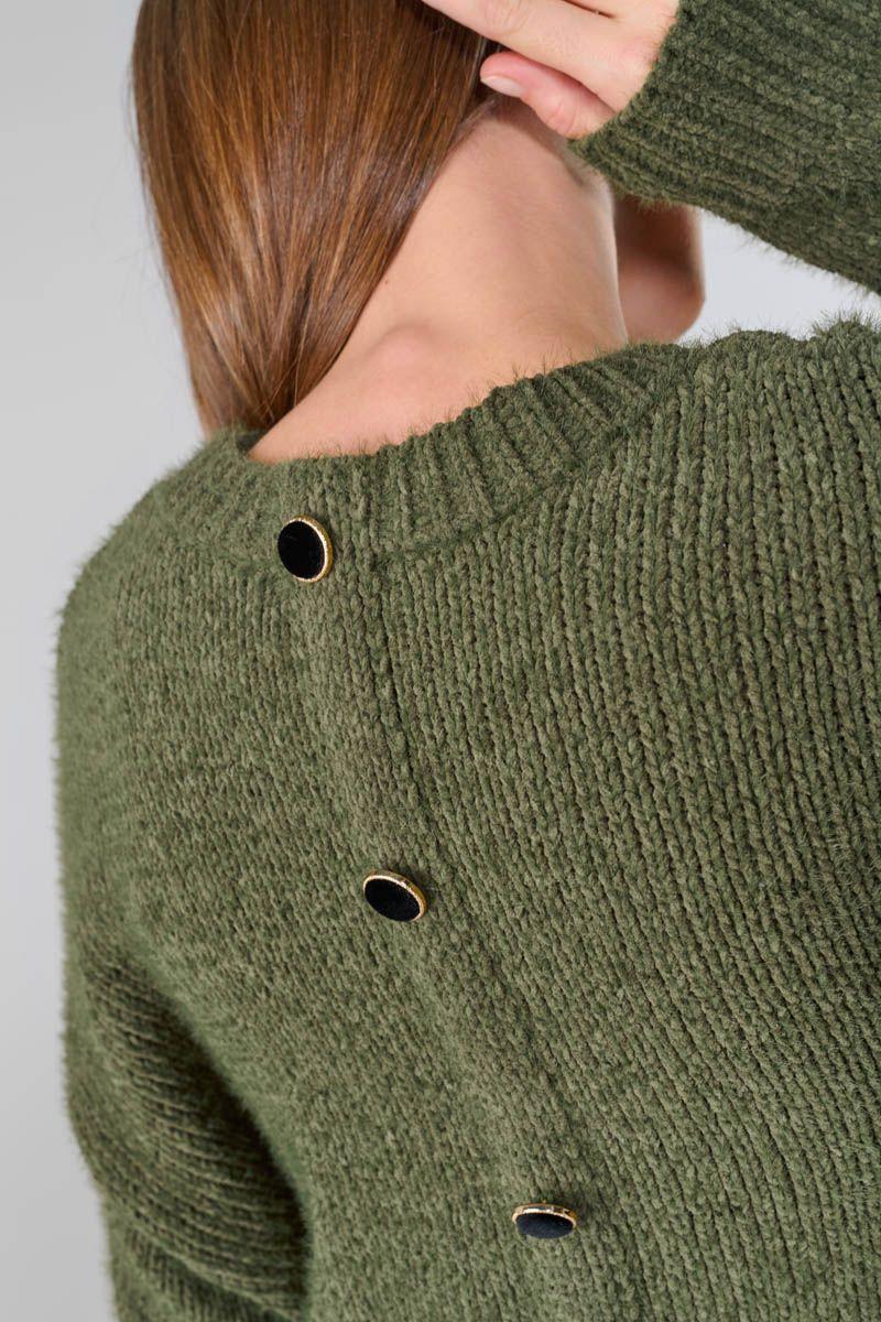 Le Temps Des Cerises Pull Daisy Kaki