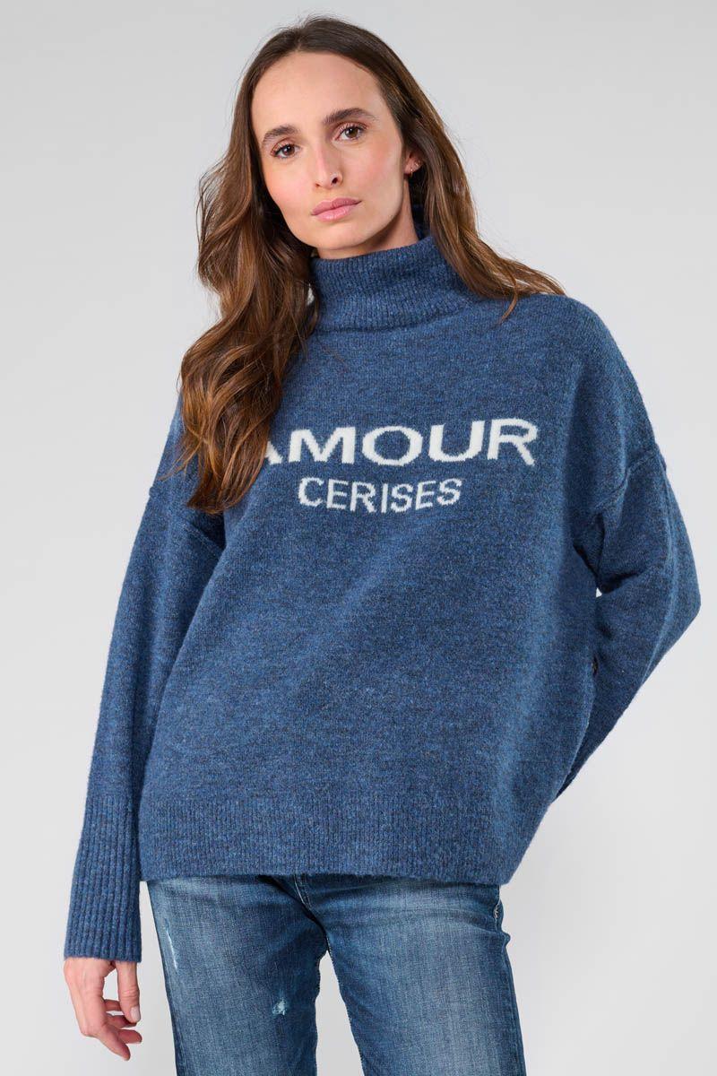 Le Temps Des Cerises Pull Darry Bleu