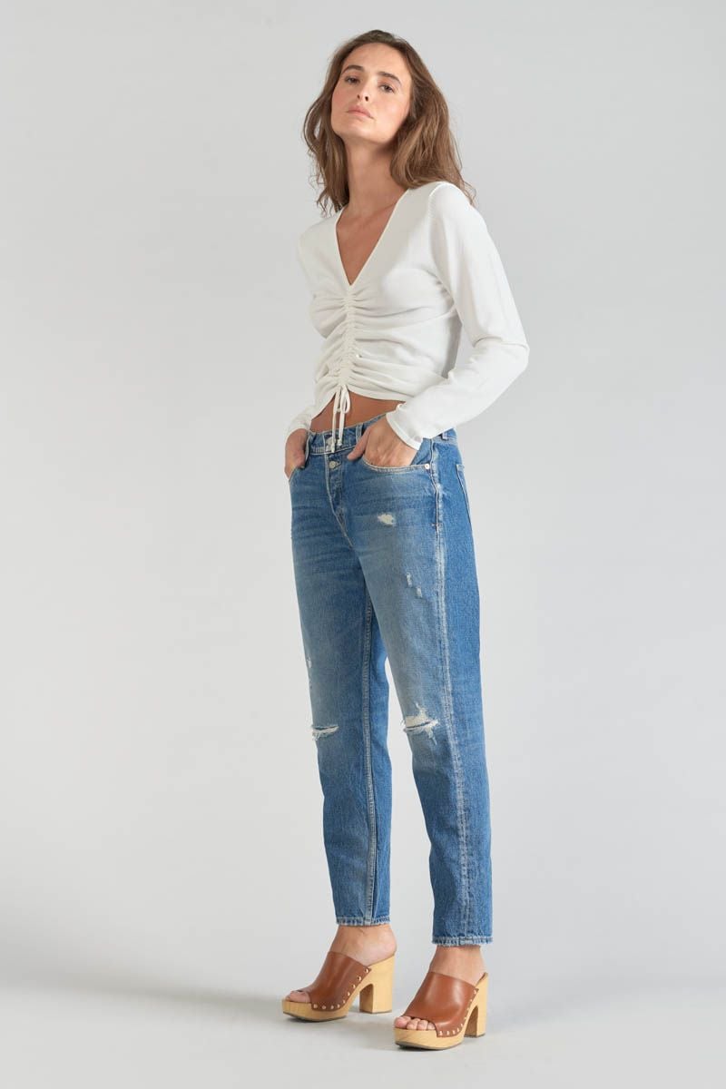 le temps des cerises Pull Duni blanc