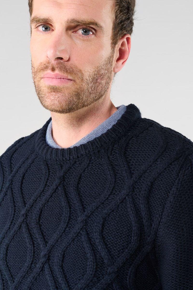 Le Temps Des Cerises Pull Flesio Bleu Marine