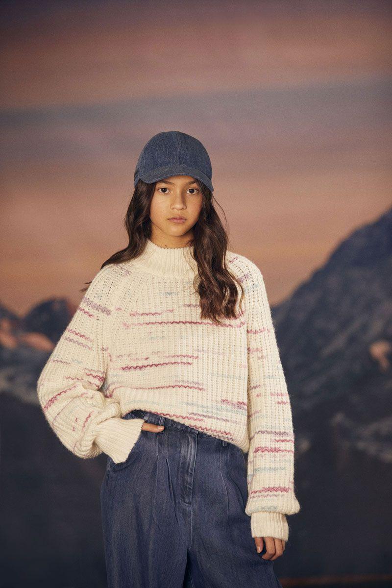 le temps des cerises Pull Freyagi multicolore