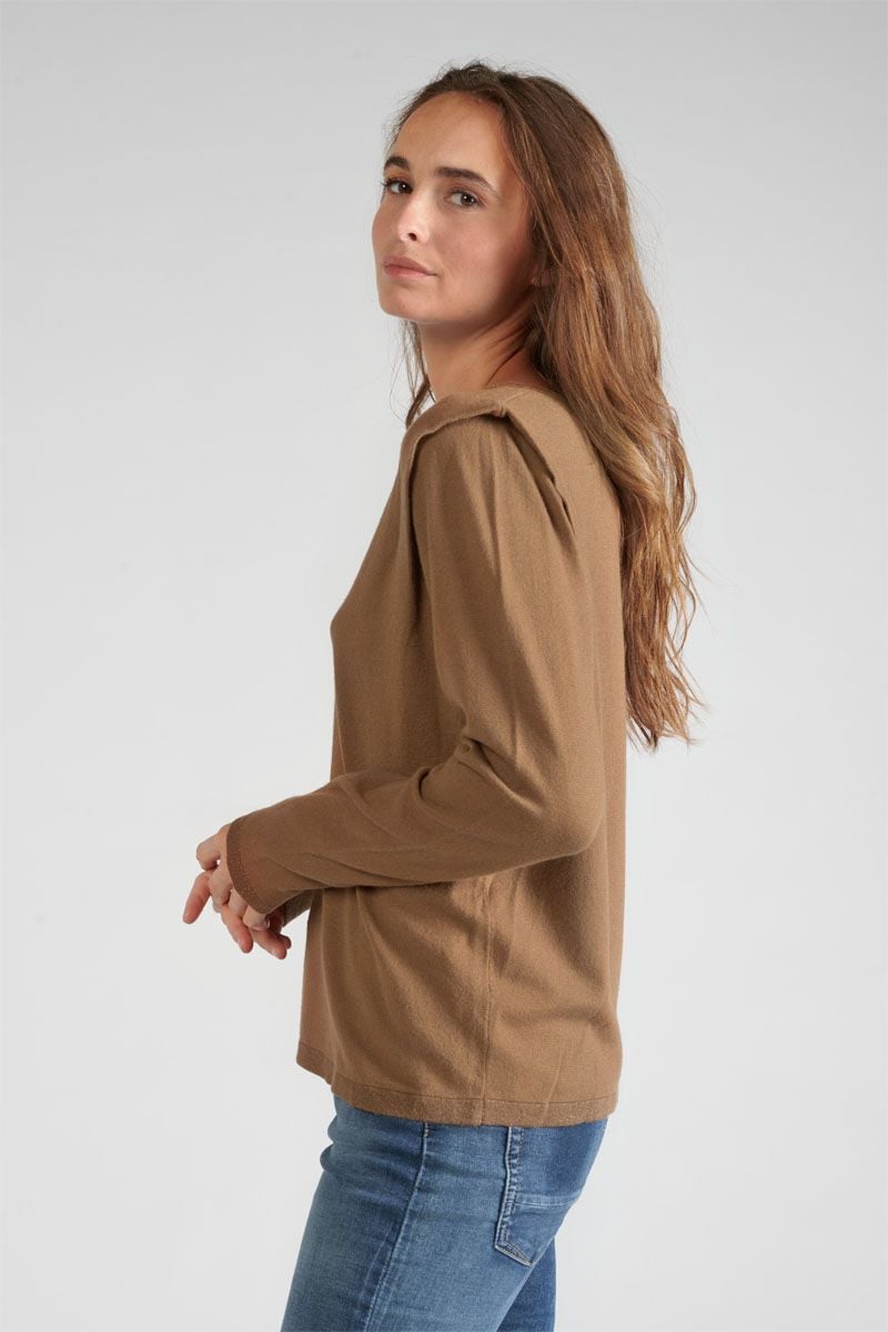 Le Temps Des Cerises Pull Lilly Camel
