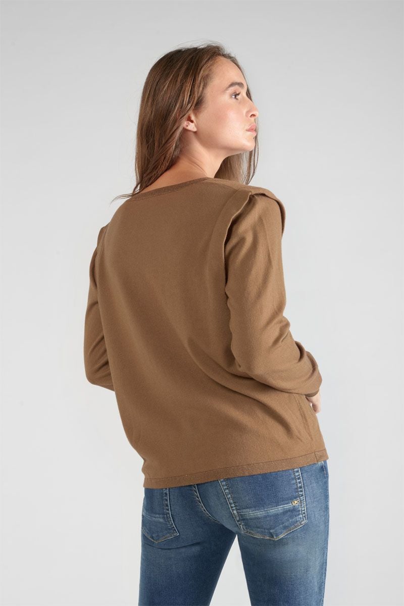 le temps des cerises Pull Lilly camel