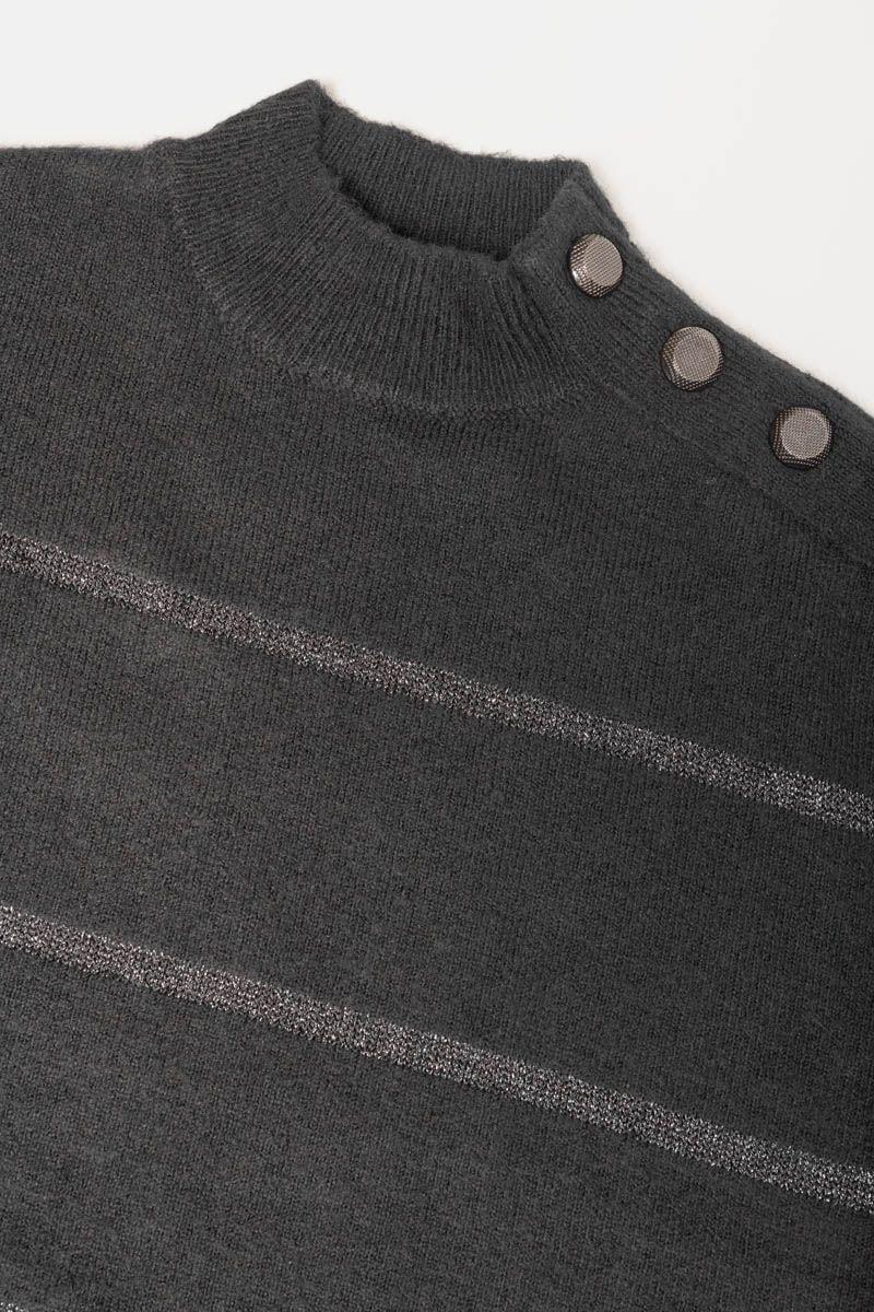 Le Temps Des Cerises Pull Pauliegi Noir
