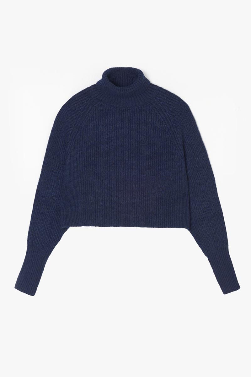 le temps des cerises Pull Saiagi bleu nuit