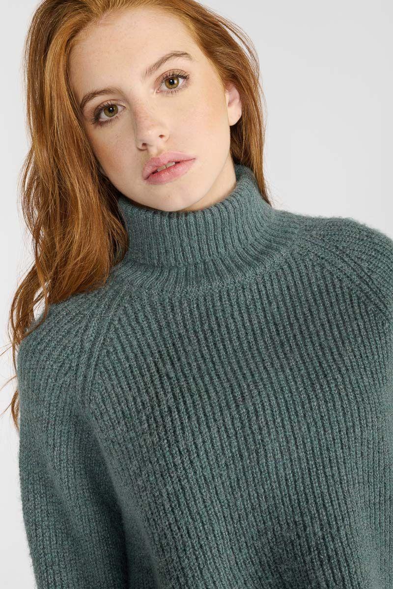 Le Temps Des Cerises Pull Saiagi Bleu Vert