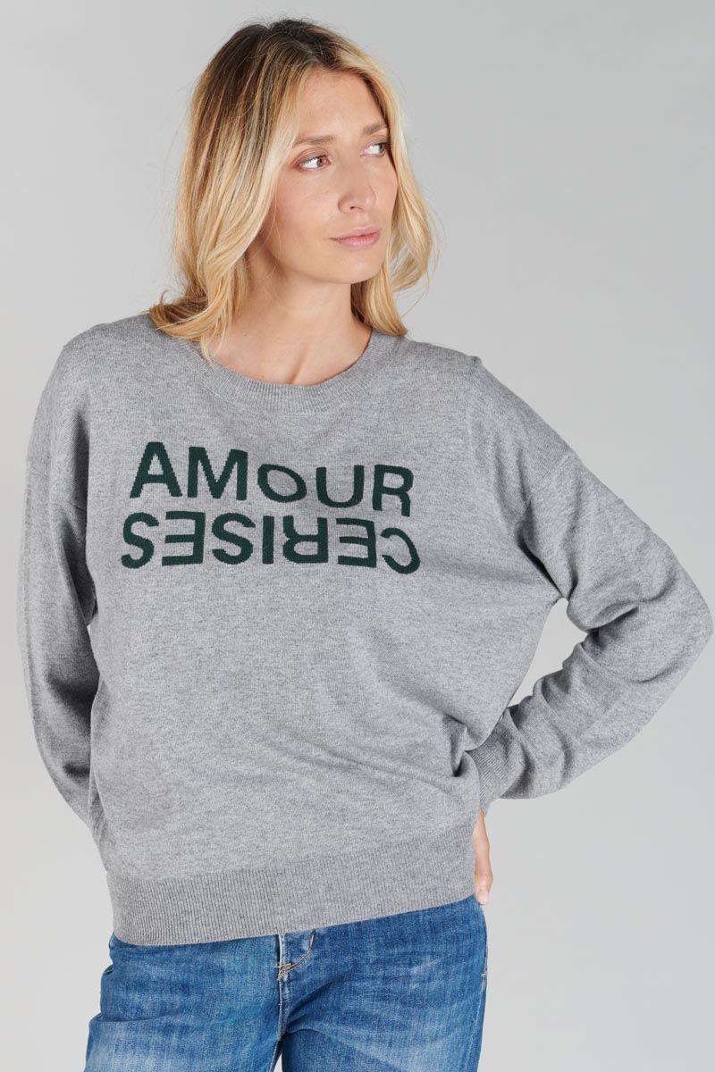 Le Temps Des Cerises Pull Spiro Gris