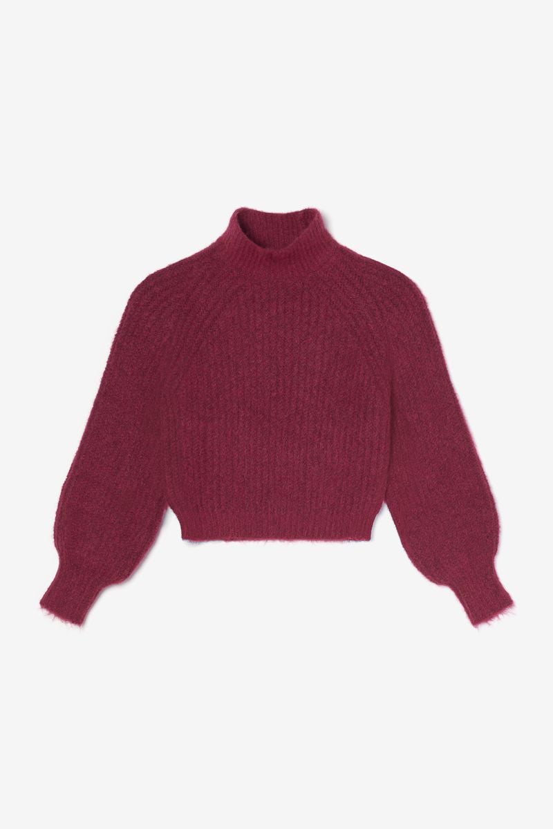 Le Temps Des Cerises Pull Streetgi Framboise Chiné