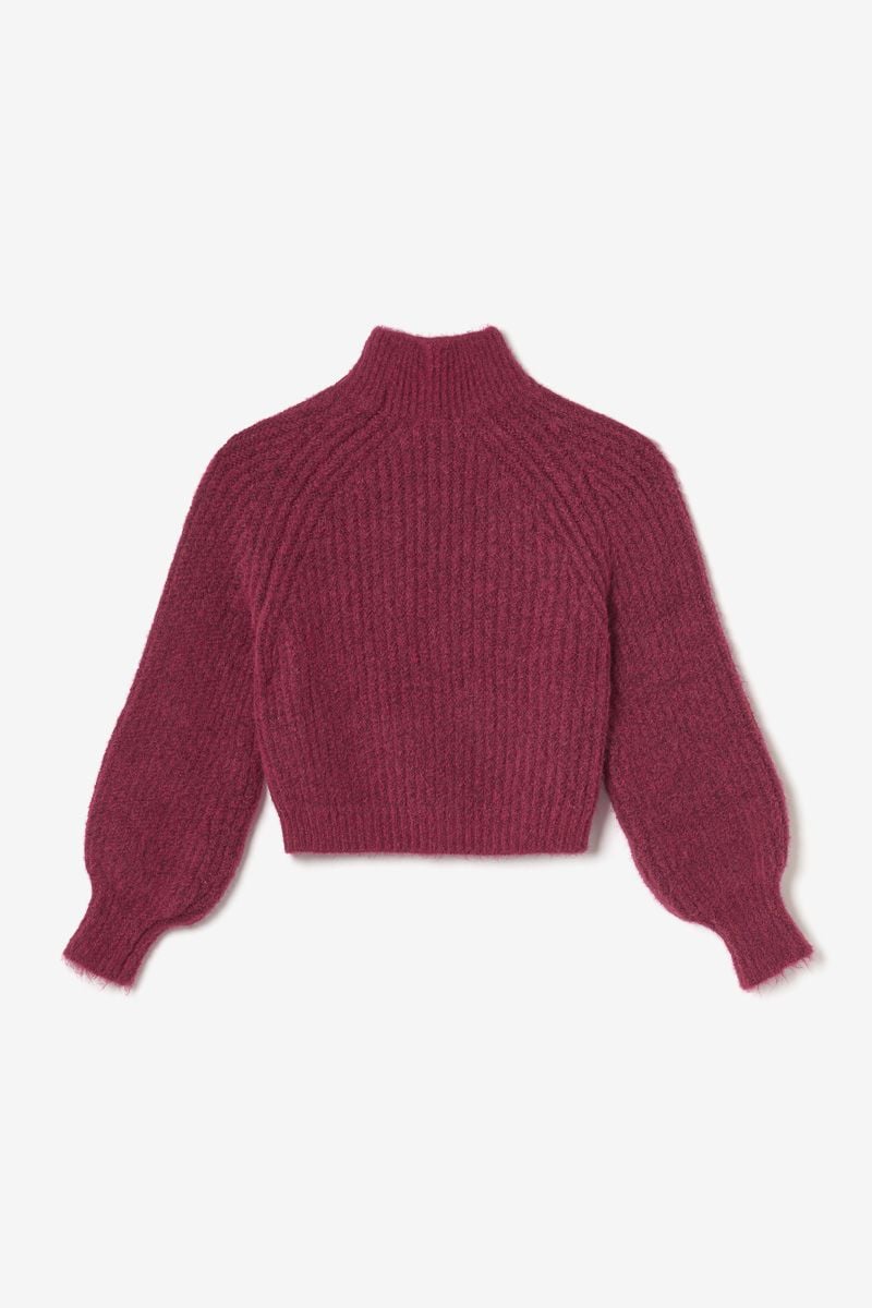 Le Temps Des Cerises Pull Streetgi Framboise Chiné