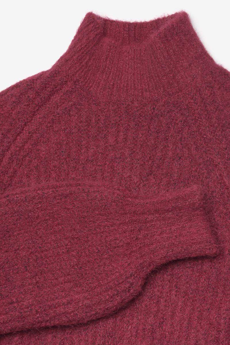 Le Temps Des Cerises Pull Streetgi Framboise Chiné