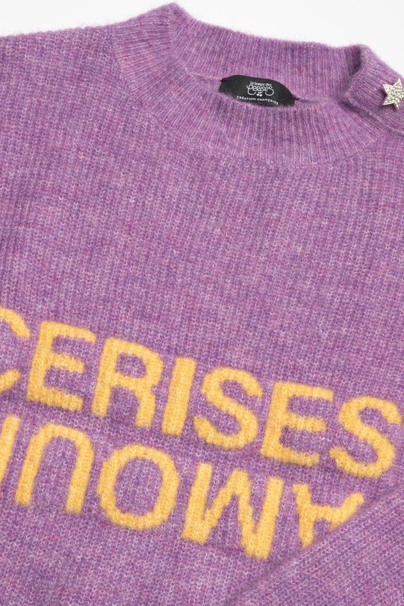 Le Temps Des Cerises Pull Symchagi Lila