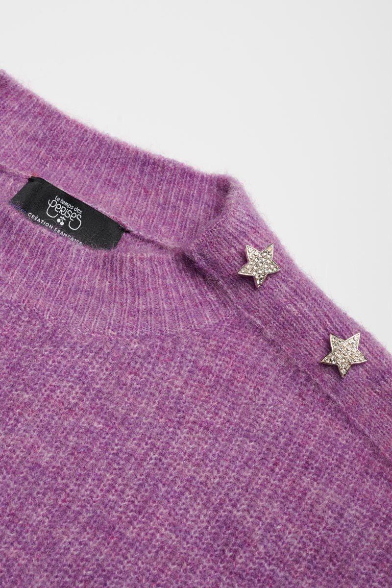 Le Temps Des Cerises Pull Symchagi Lila