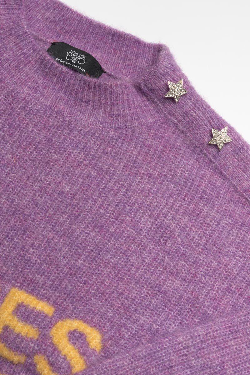 Le Temps Des Cerises Pull Symchagi Lila