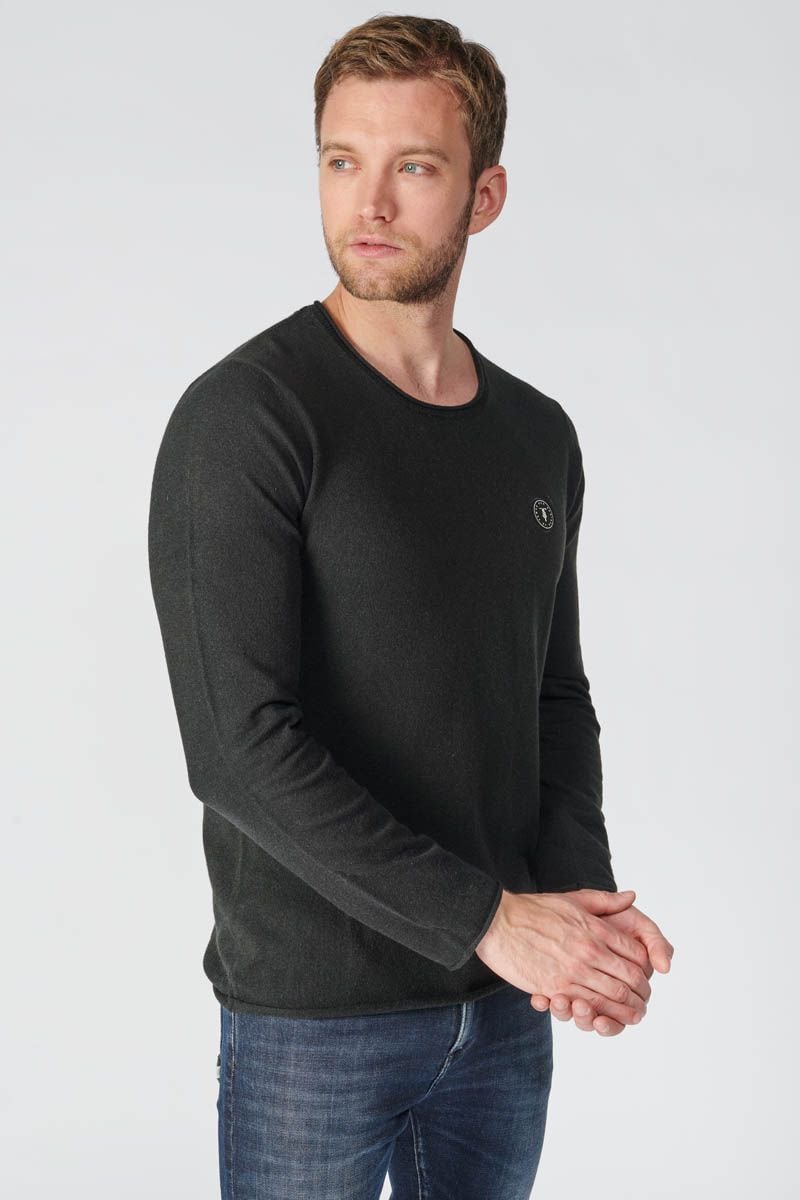 Le Temps Des Cerises Pull Terry Noir
