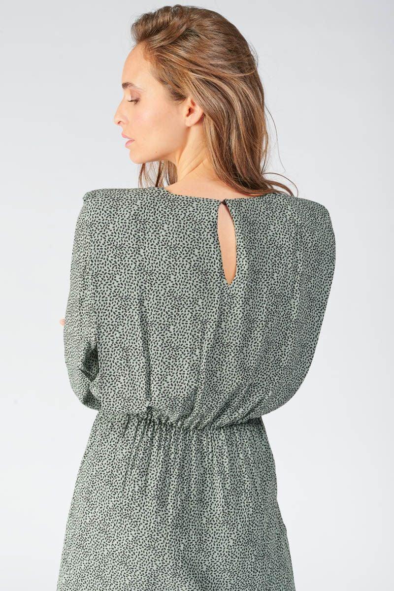 Le Temps Des Cerises Robe Crizi Vert Vert Sauge