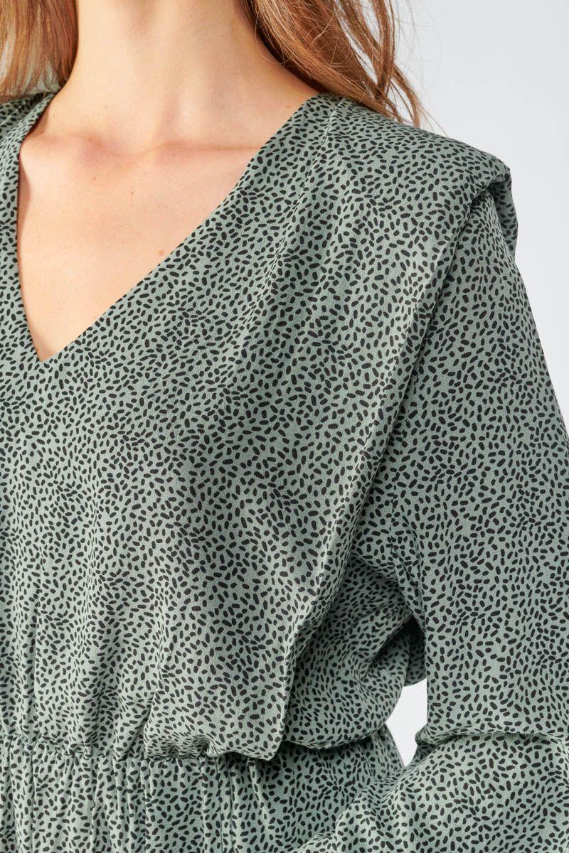 Le Temps Des Cerises Robe Crizi Vert Vert Sauge