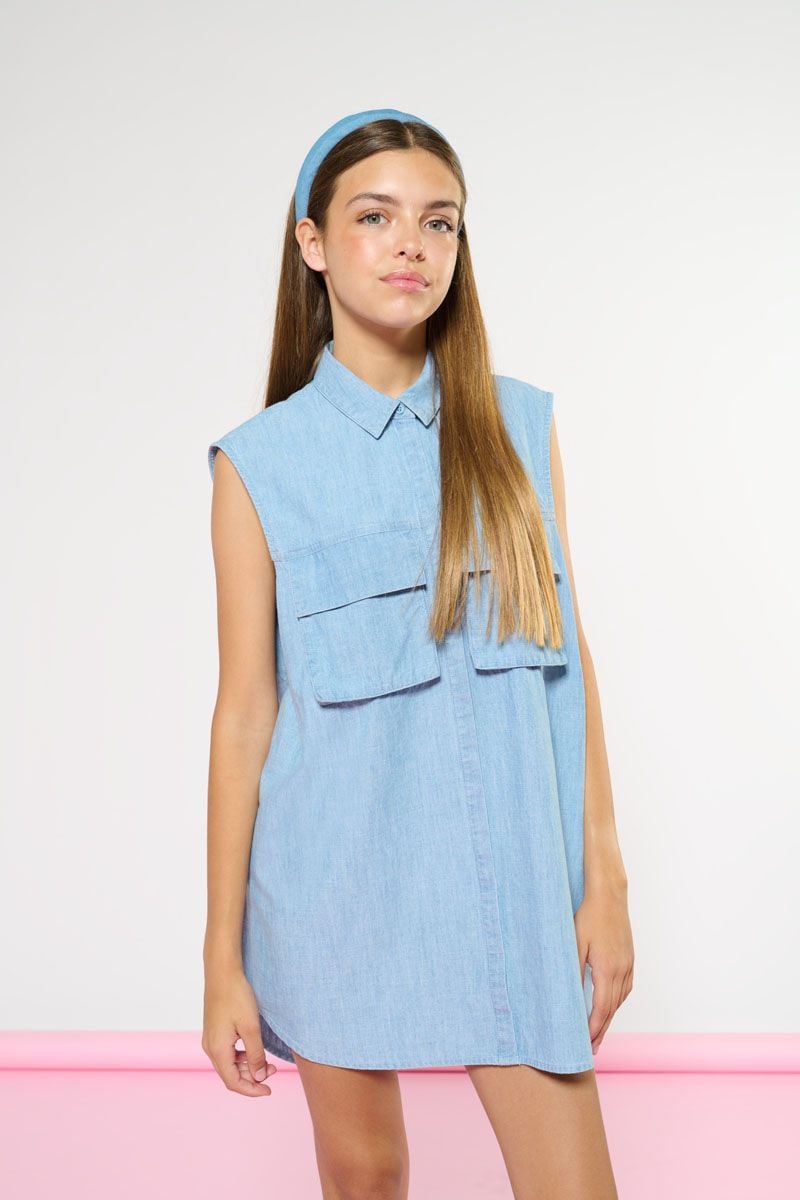 le temps des cerises Robe Elisagi bleu