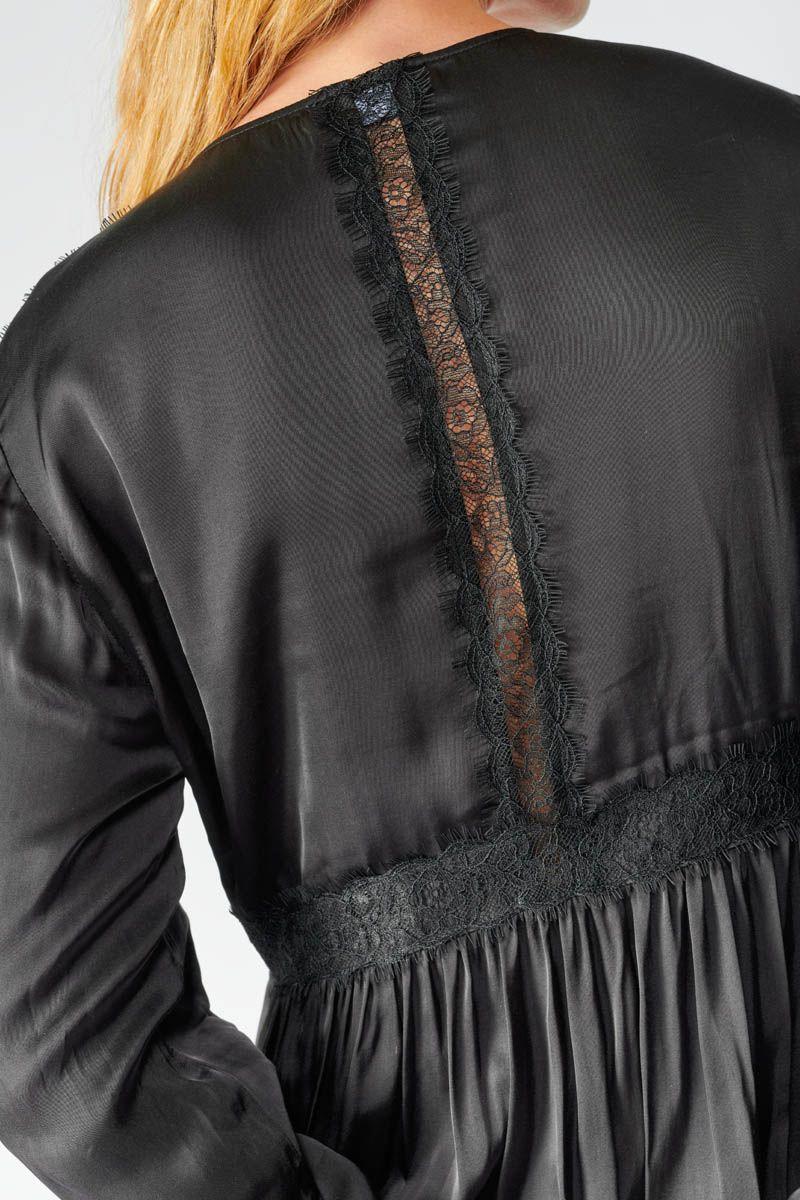 Le Temps Des Cerises Robe Elise Noire