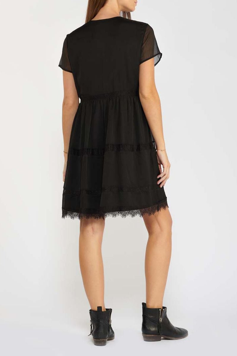 Le Temps Des Cerises Robe Inaya Noire