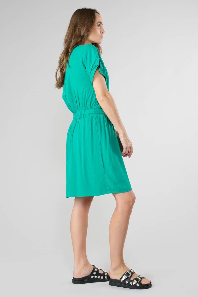 Le Temps Des Cerises Robe Joliboi Vert émeraude
