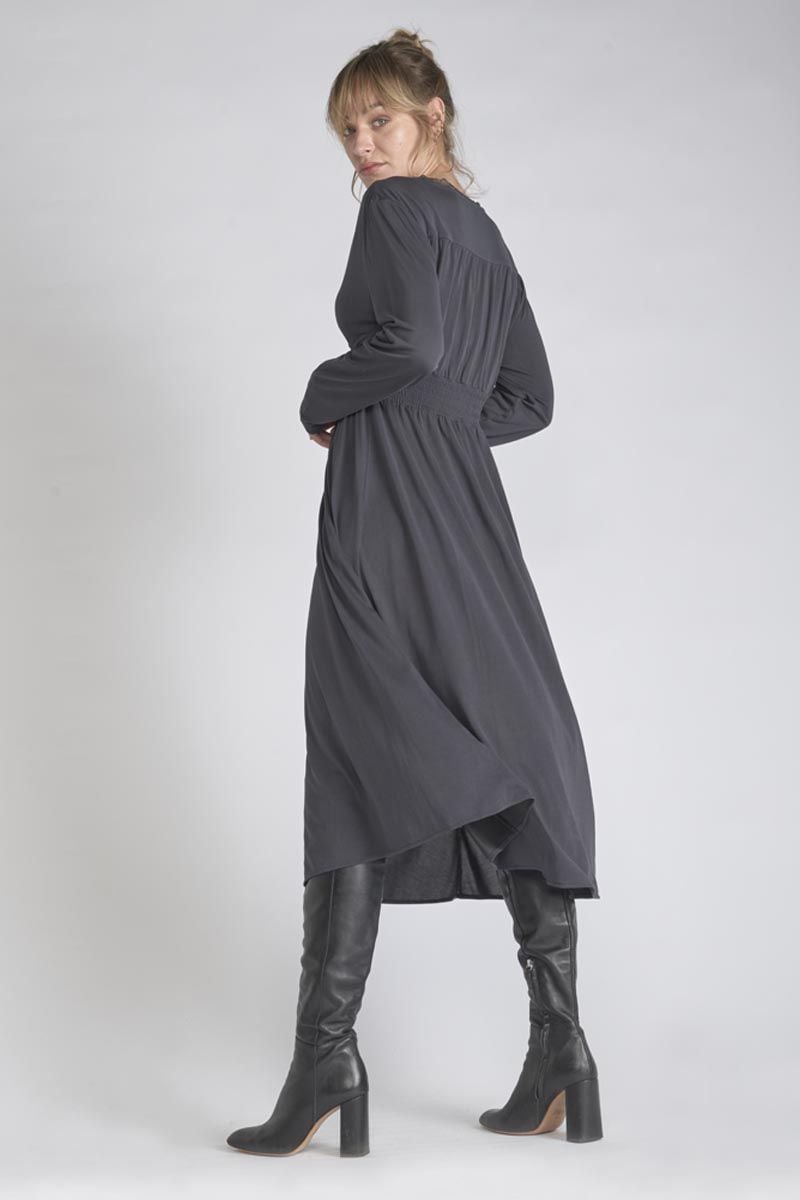 Le Temps Des Cerises Robe Longue Chanan Anthracite