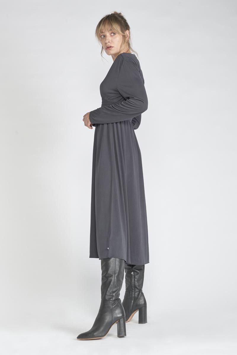Le Temps Des Cerises Robe Longue Chanan Anthracite