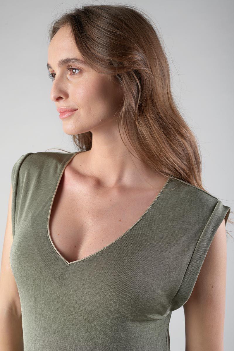 Le Temps Des Cerises Robe Longue Nata Kaki