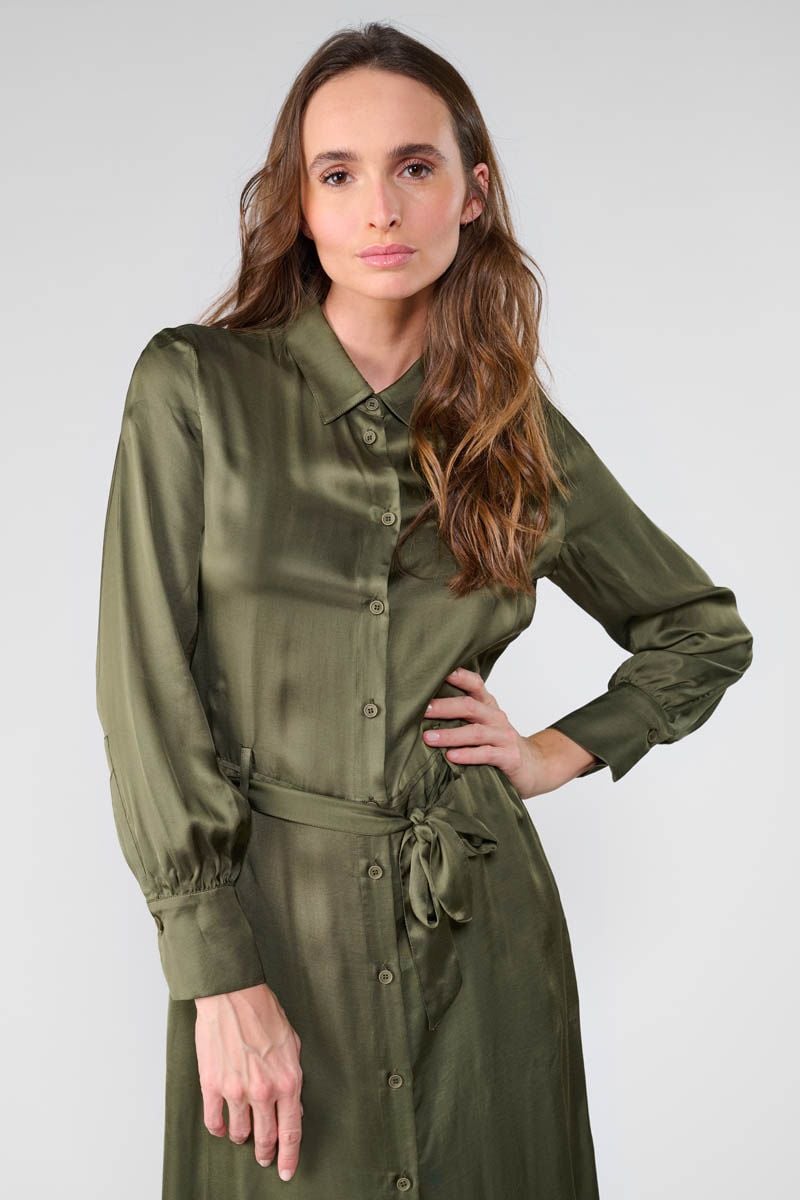 Le Temps Des Cerises Robe Longue Sera Kaki