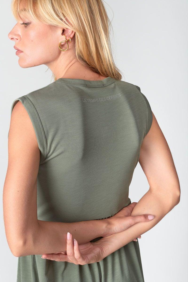 Le Temps Des Cerises Robe Longue Tolypel Kaki