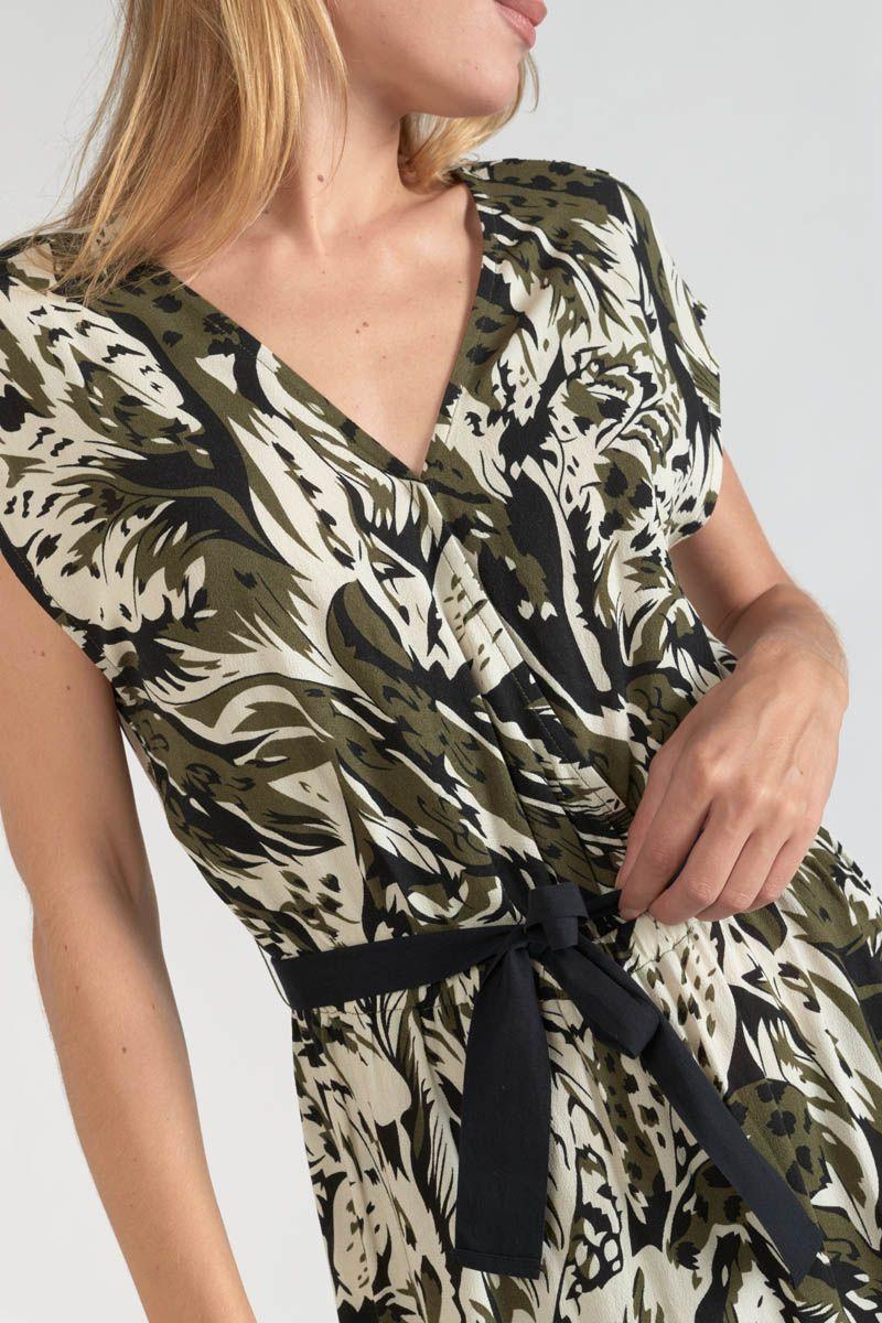 Le Temps Des Cerises Robe Page à Motif Jungle