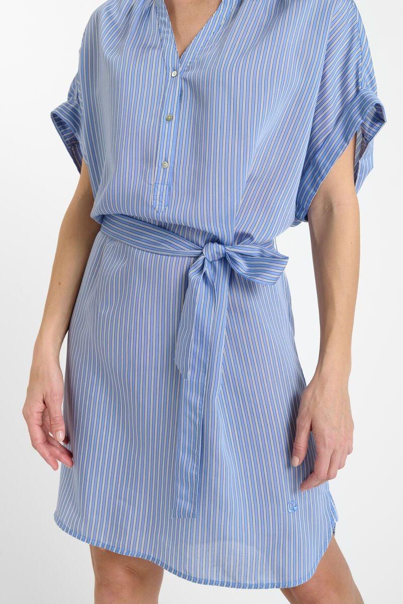 Le Temps Des Cerises Robe Rebecca Bleue à Rayures