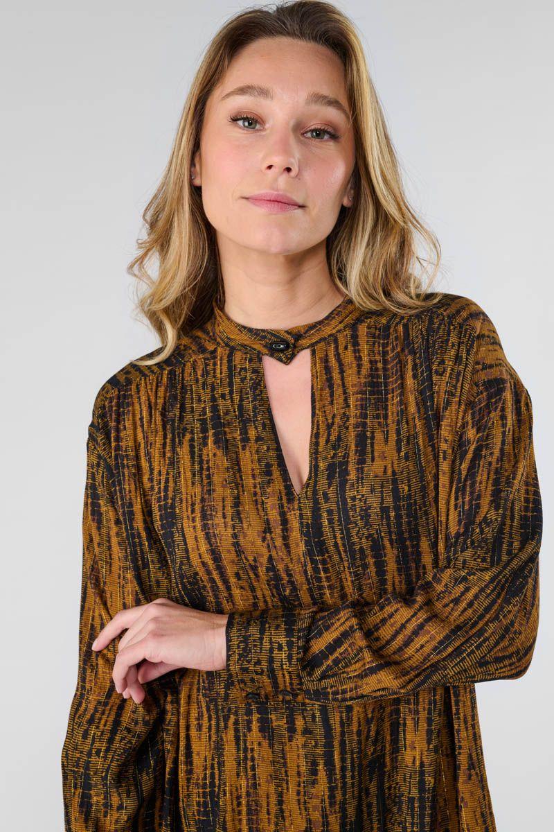 Le Temps Des Cerises Robe Roy à Motif Tie And Dye