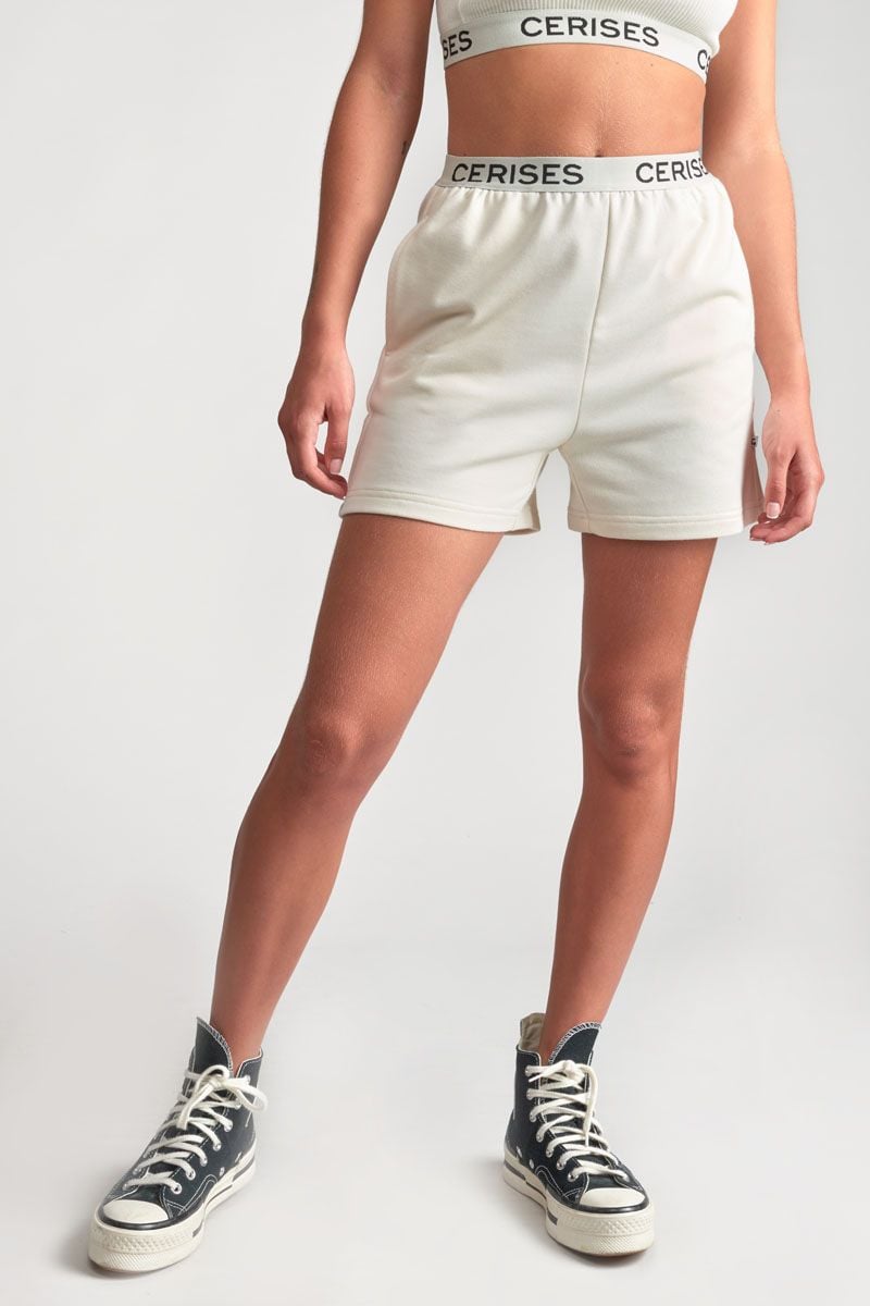 Le Temps Des Cerises Short Annegi Crème