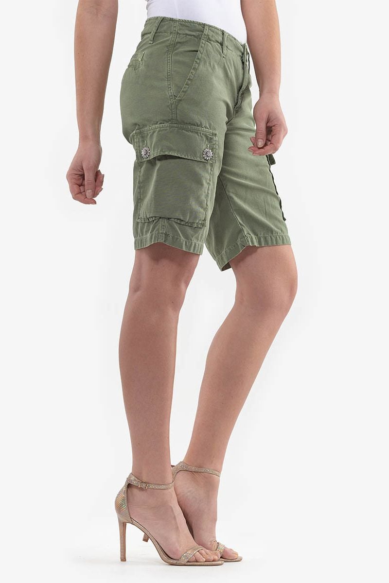 Le Temps Des Cerises Short Cargo Jonhson Kaki