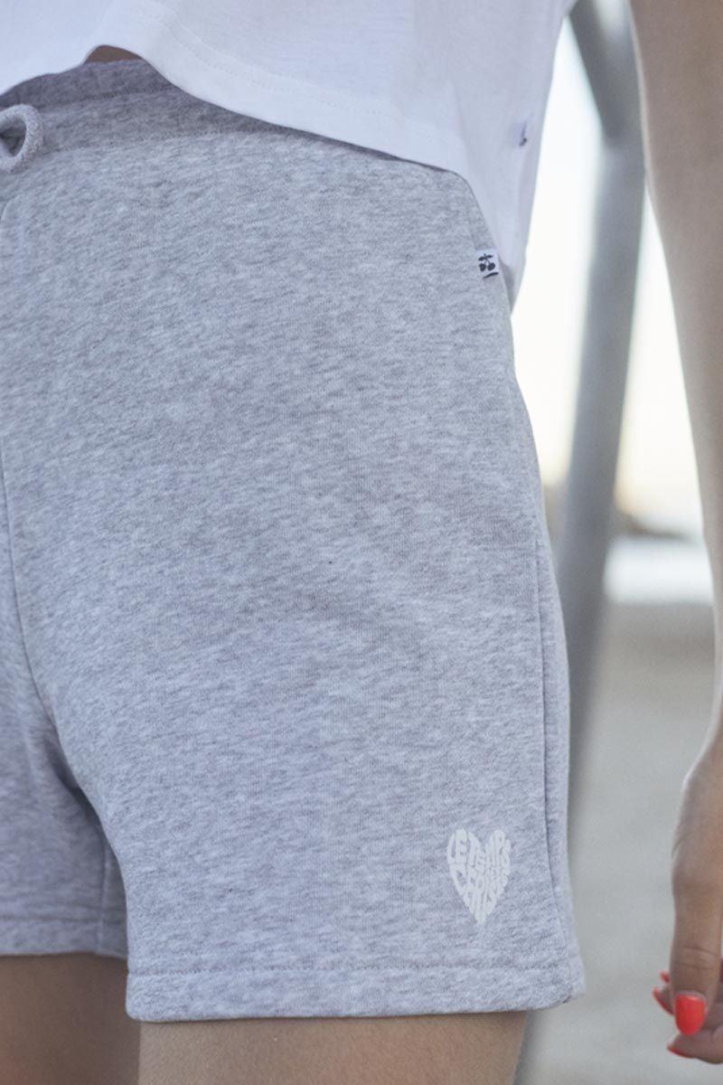 Le Temps Des Cerises Short Colagi Gris Chiné