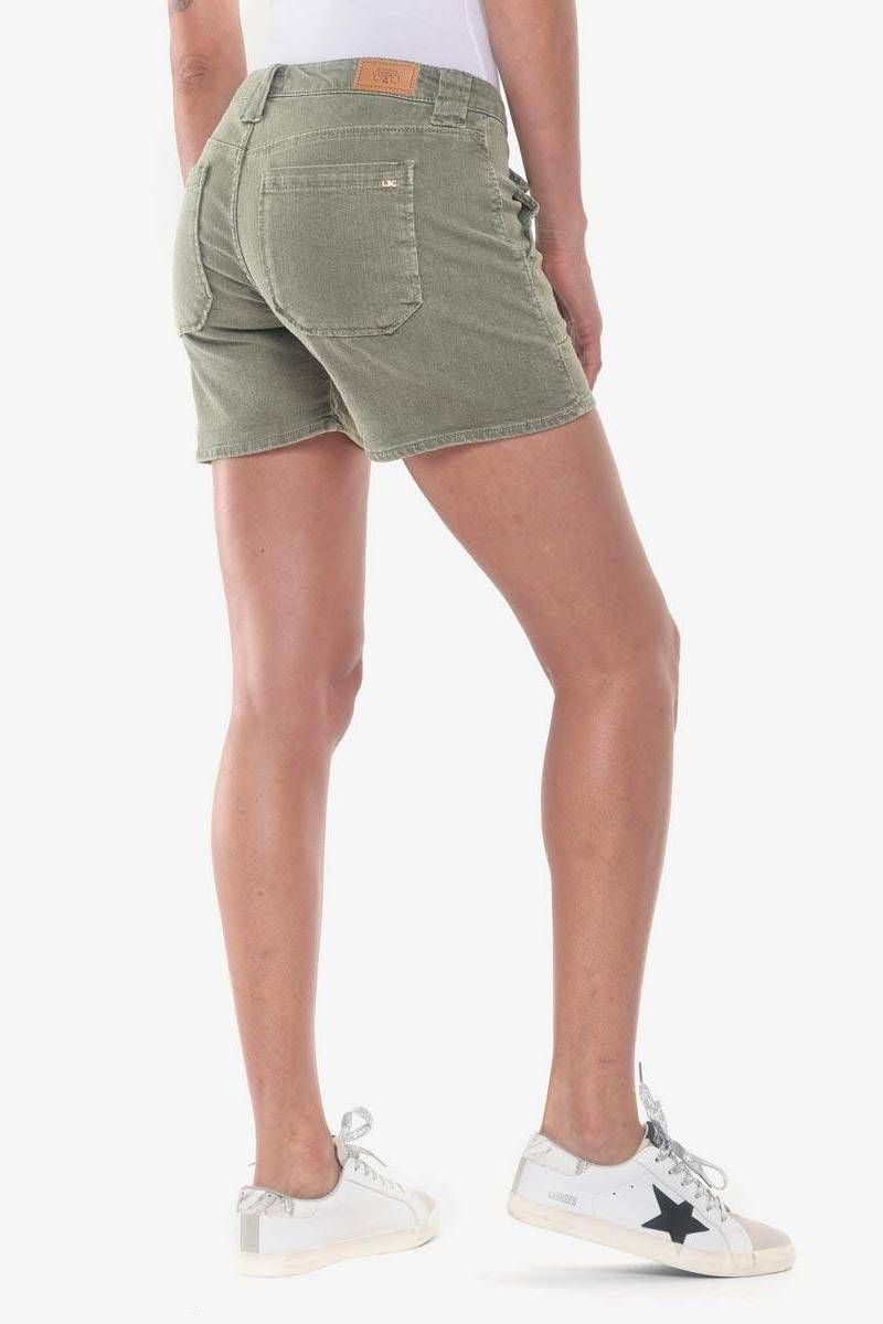 Le Temps Des Cerises Short En Jeans Olsen2 Kaki