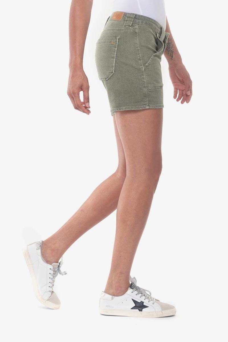 Le Temps Des Cerises Short En Jeans Olsen2 Kaki