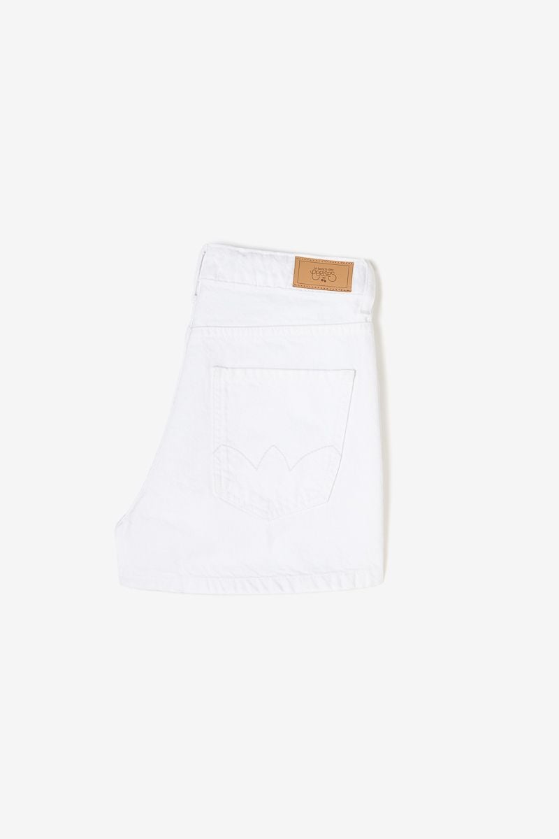 Le Temps Des Cerises Short Liva En Jeans Blanc