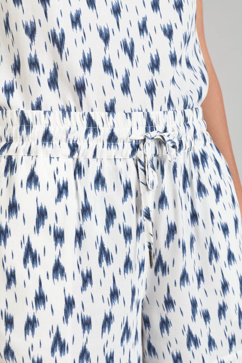 Le Temps Des Cerises Short Nuria Tie And Dye Bleu