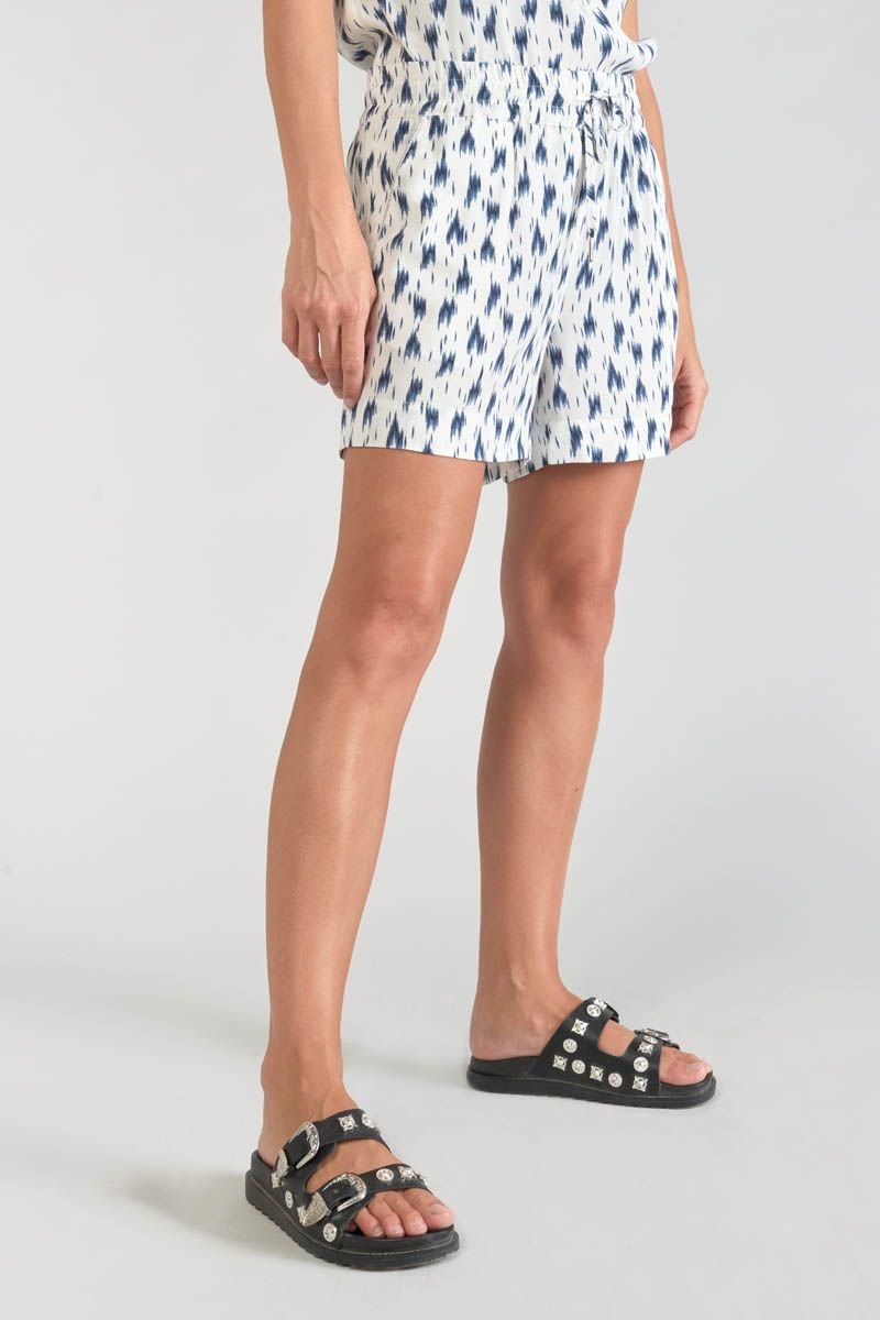 le temps des cerises Short Nuria tie and dye bleu
