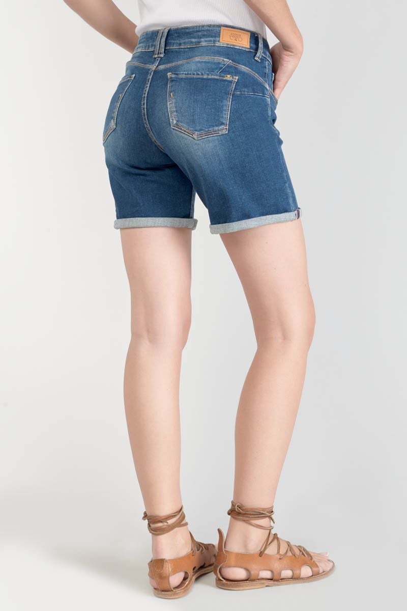 Le Temps Des Cerises Short Paola En Jeans Bleu