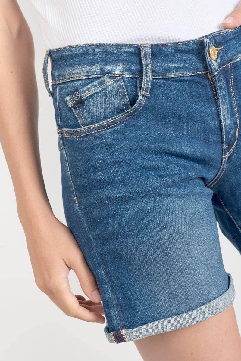 Le Temps Des Cerises Short Paola En Jeans Bleu
