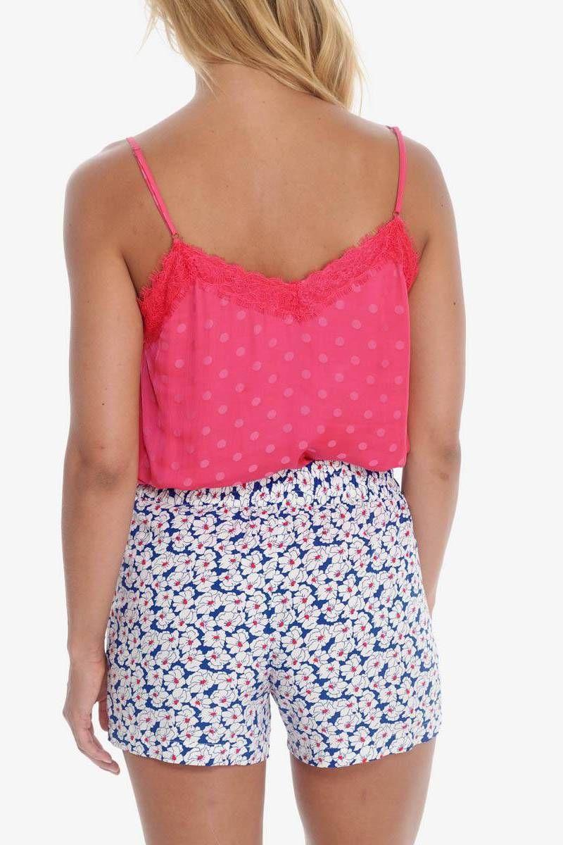 Le Temps Des Cerises Short Riou à Motif Floral