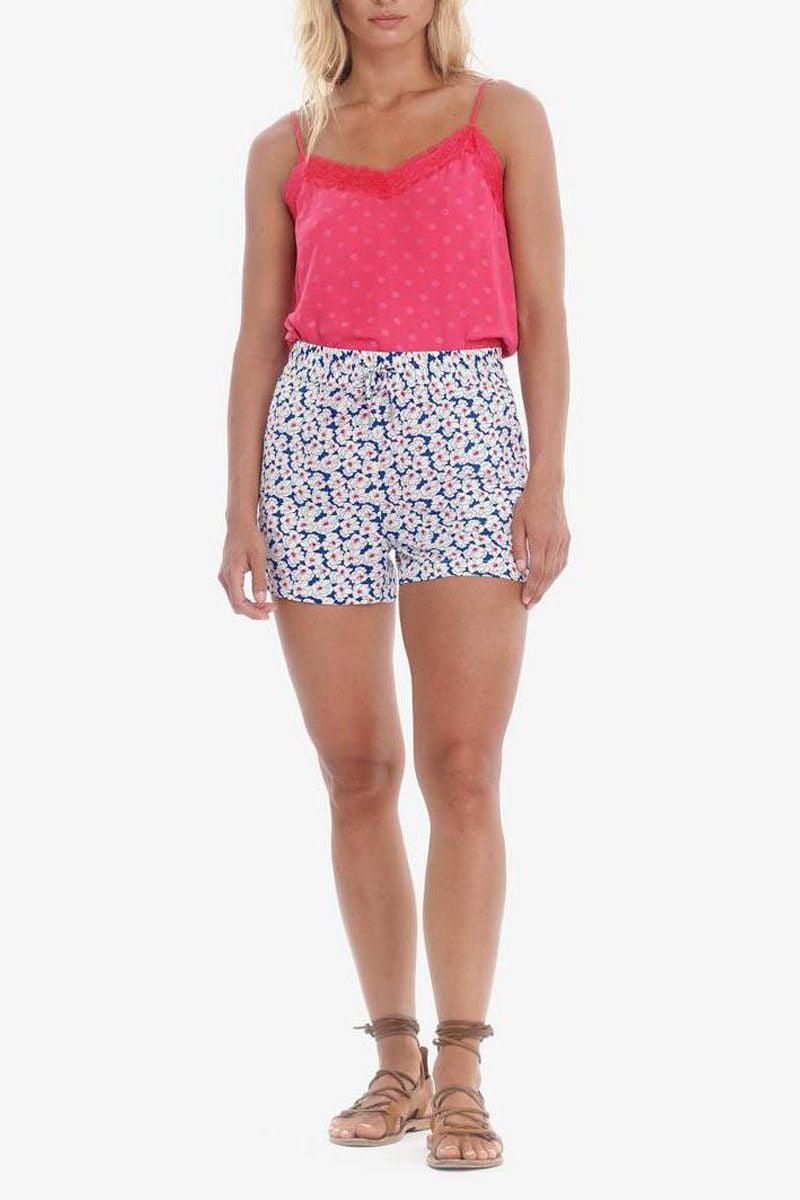 Le Temps Des Cerises Short Riou à Motif Floral