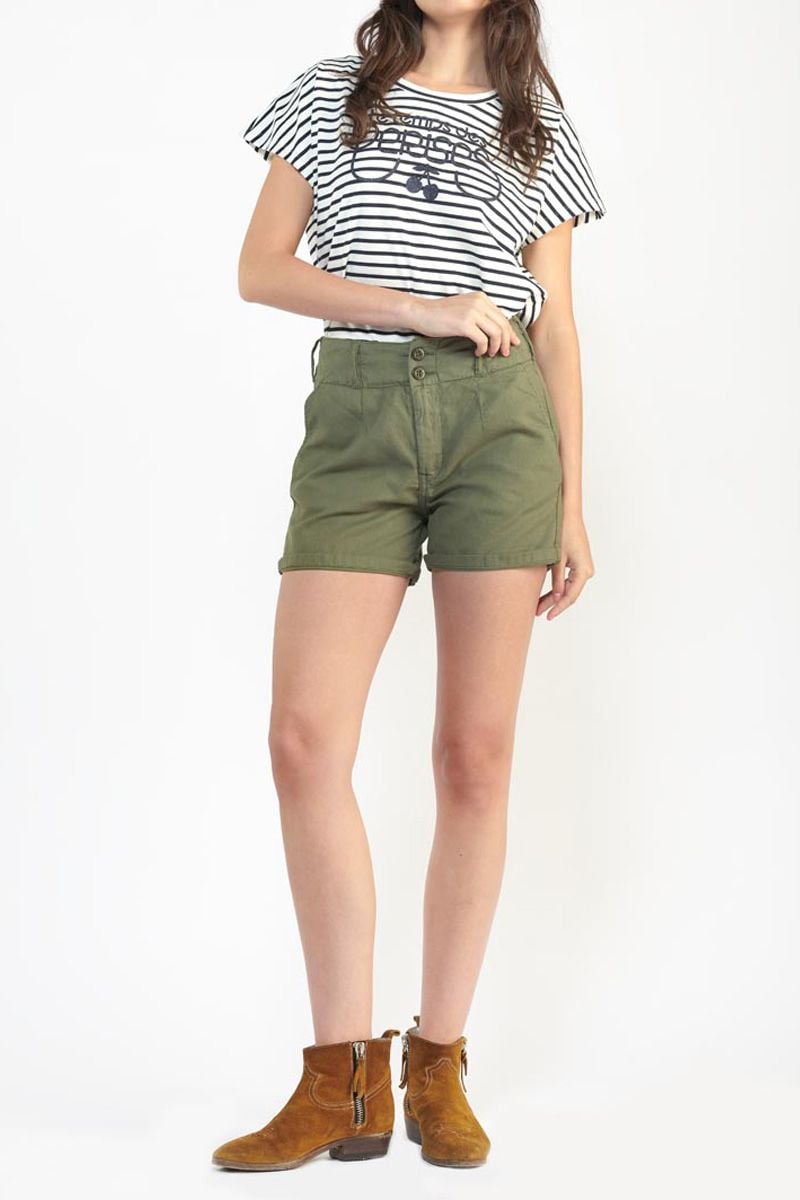 le temps des cerises Short Sydney kaki